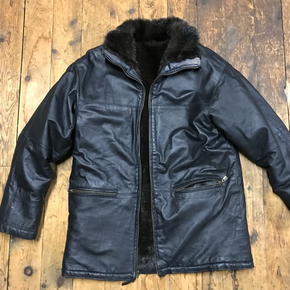 Winlet Genuine Leather Reversible Jacket
Faux Fur 
Retro 70s - Picture 1 of 8
